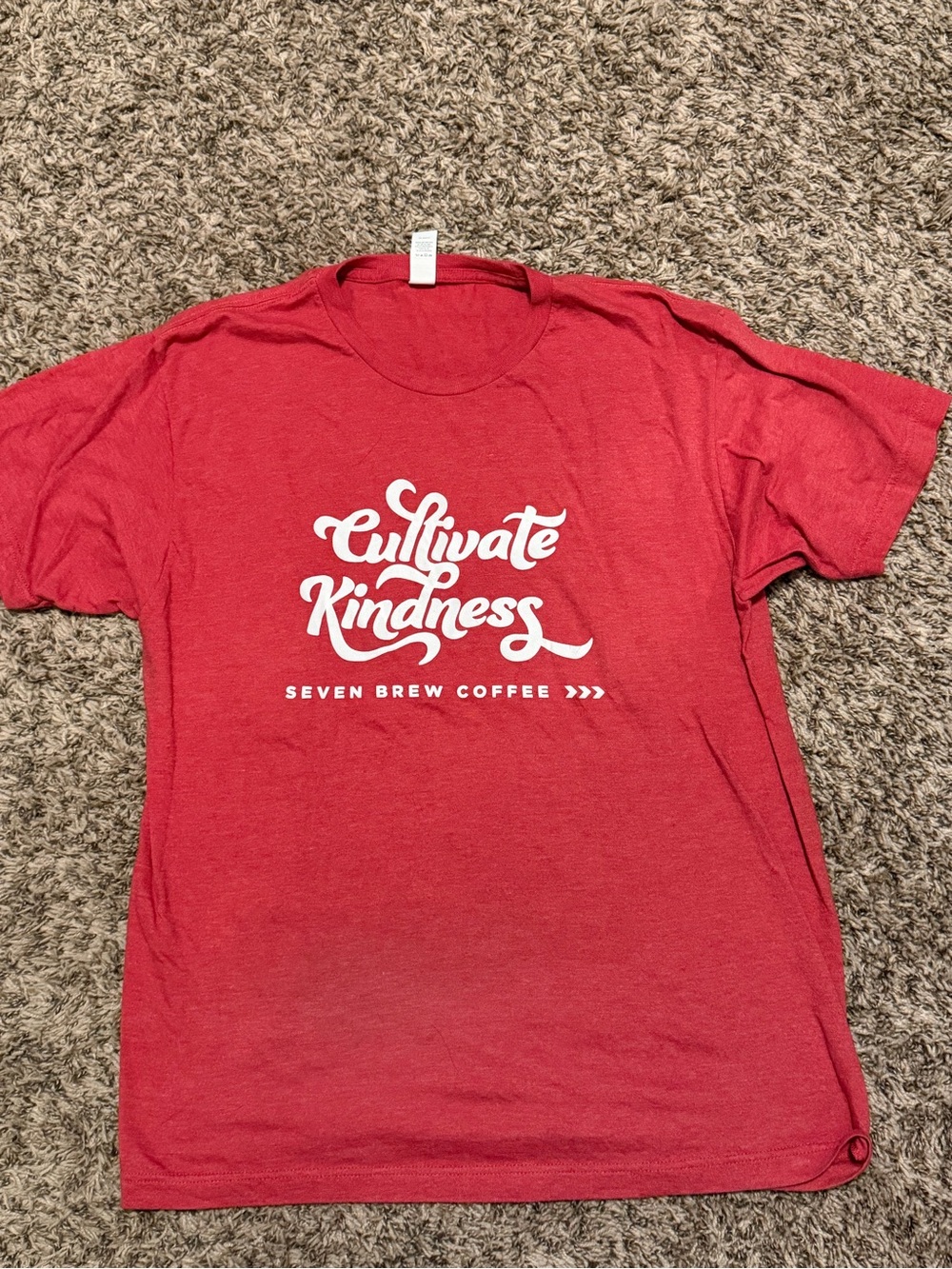 'Cultivate Kindness' Red Short Sleeve Tee